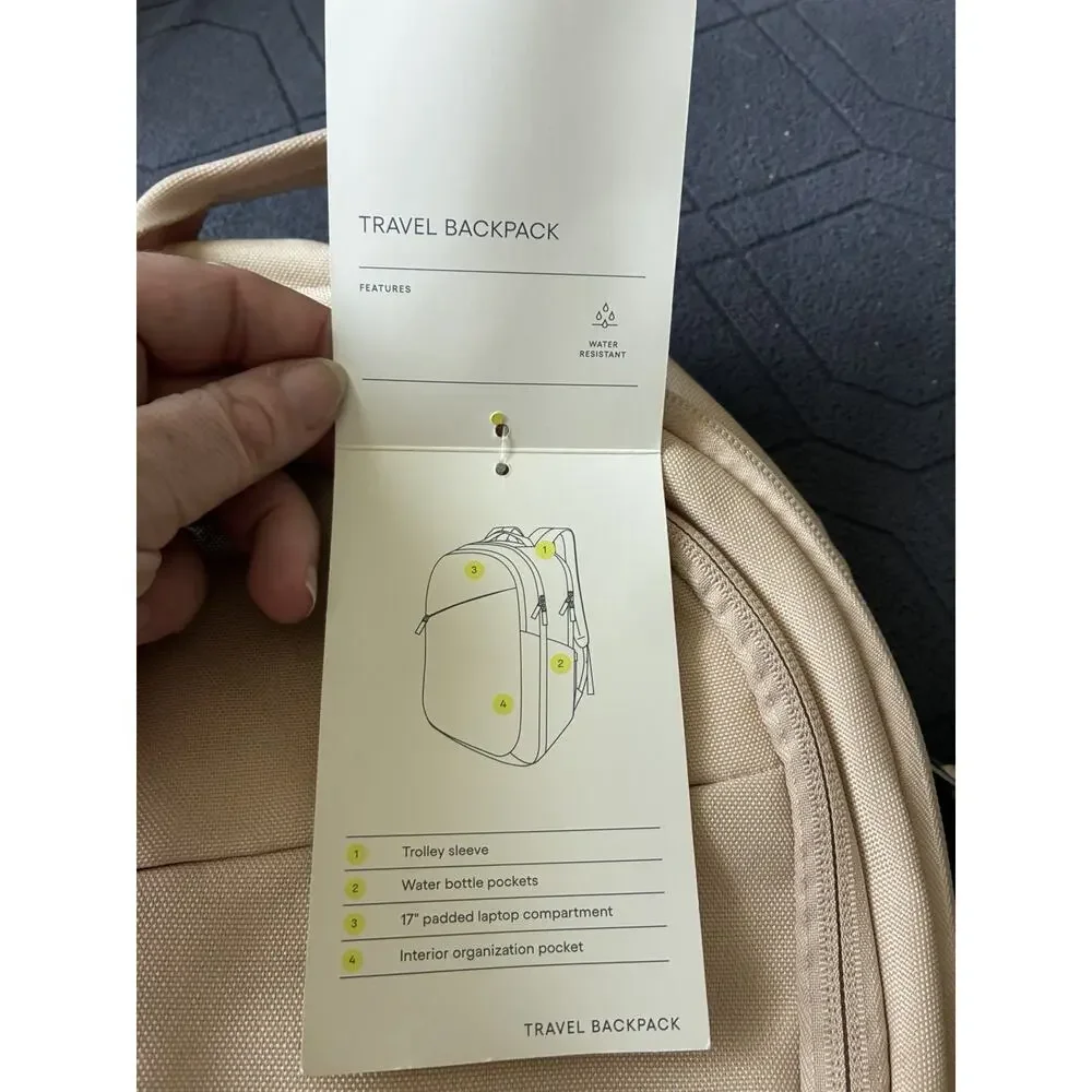 ALL IN MOTION EVERYDAY TO TRAVEL BACKPACK - CREAM/BEIGE
